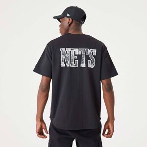newera Brooklyn Nets NBA Infill Team Logo Black Jersey - Black - Size: XS - male