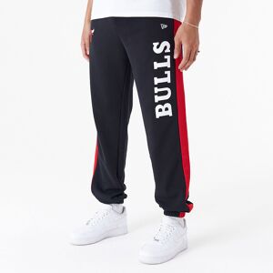 newera Chicago Bulls Mesh Panel Black Relaxed Joggers - Black - Size: XL - male