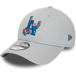 newera LA Dodgers Flower Icon Grey 9FORTY Adjustable Cap - Grey - Size: Osfm - male