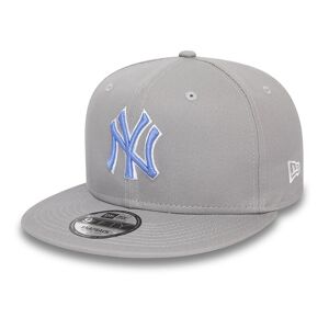 newera New York Yankees MLB Outline Grey 9FIFTY Adjustable Cap - Grey - Size: S-M - male