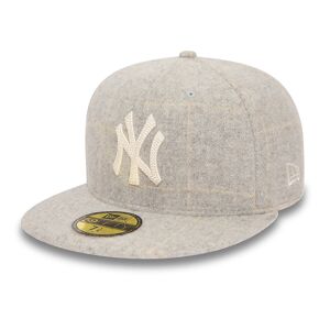 newera New York Yankees MLB ReWool Grey 59FIFTY Fitted Cap - Grey - Size: 6 7/8 - male