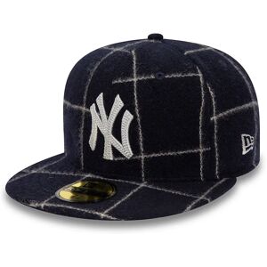 newera New York Yankees MLB ReWool Black 59FIFTY Fitted Cap - Black - Size: 6 7/8 - male