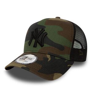 newera New York Yankees Clean Camo A-Frame Trucker Cap - Camo - Size: One Size - male