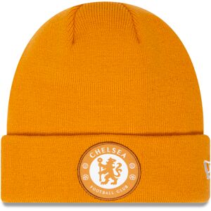 newera Chelsea FC Seasonal Medium Orange Cuff Knit Beanie Hat - Orange - Size: Osfm - male