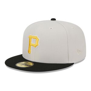 newera Pittsburgh Pirates Varsity Letter Stone 59FIFTY Fitted Cap - Cream - Size: 8 - male