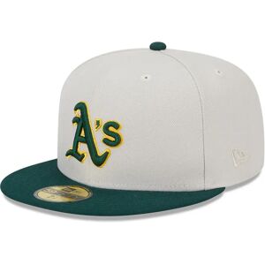 newera Oakland Athletics Varsity Letter Stone 59FIFTY Fitted Cap - Cream - Size: 8 - male