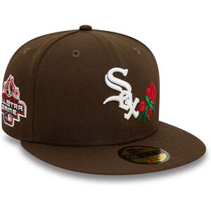 newera Chicago White Sox MLB Floral Dark Brown 59FIFTY Fitted Cap - Brown - Size: 8 - male