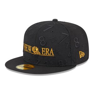 newera New Era 59FIFTY Day All Over Print Wool Black 59FIFTY Fitted Cap - Black - Size: 6 7/8 - male