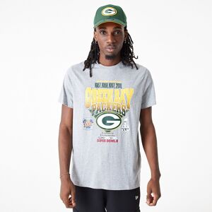 newera Green Bay Packers NFL Wordmark Grey T-Shirt - Grey - Size: S - male