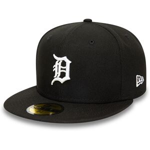 newera Detroit Tigers MLB Black and White 59FIFTY Fitted Cap - Black - Size: 7 7/8 - male