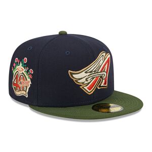 newera Anaheim Angels Sprouted Navy 59FIFTY Fitted Cap - Blue - Size: 8 - male