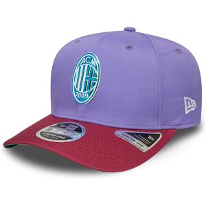 newera 9FIFTY Stretch Snap New Era x AC Milan Cap With Iridescent Logo - Purple - Size: S-M - male