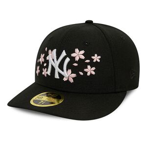 newera New York Yankees Cherry Blossom Black 59FIFTY Low Profile Cap - Black - Size: 7 3/4 - male
