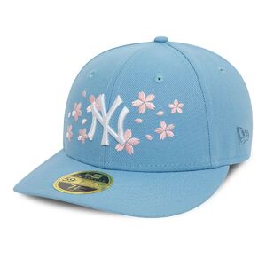 newera New York Yankees Cherry Blossom Light Blue 59FIFTY Low Profile Cap - Blue - Size: 7 5/8 - male