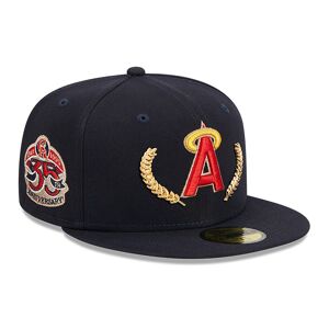 newera California Angels Gold Leaf Navy 59FIFTY Fitted Cap - Blue - Size: 7 3/4 - male