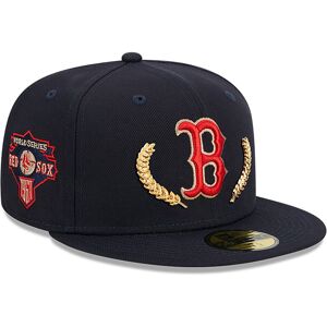 newera Boston Red Sox Gold Leaf Navy 59FIFTY Fitted Cap - Blue - Size: 7 7/8 - male