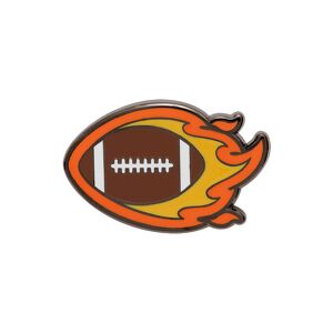 newera New Era Flaming Football Brown Pin Badge - Brown - Size: Osfm - male