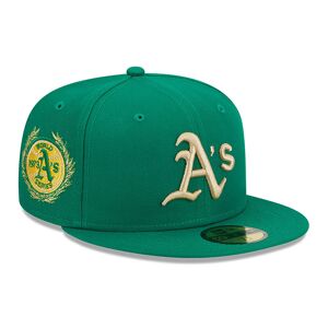 newera Oakland Athletics Laurel Sidepatch Green 59FIFTY Fitted Cap - Green - Size: 8 - male