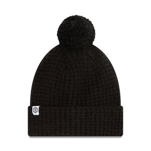 newera Manchester United Womens Cosy Pom Black Bobble Knit Beanie Hat - Black - Size: Osfm - female