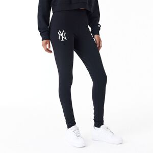 newera New York Yankees Womens MLB Lifestyle Black Leggings - Black - Size: 2xl - female