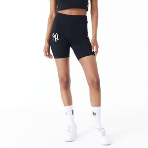 newera New York Yankees Womens MLB Lifestyle Black Cycling Shorts - Black - Size: XL - female