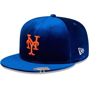 newera New York Mets Velvet Visor Clip Blue 59FIFTY Fitted Cap - Blue - Size: 7 1/2 - male