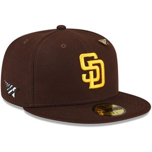 paperplanes San Diego Padres Paper Planes x MLB Dark Brown 59FIFTY Fitted Cap - Brown - Size: 6 7/8 - male