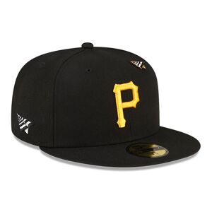 paperplanes Pittsburgh Pirates Paper Planes x MLB Black 59FIFTY Fitted Cap - Black - Size: 7 7/8 - male