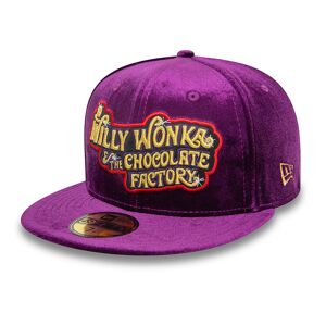 warnerbros Willy Wonka And The Chocolate Factory Velvet Purple 59FIFTY Fitted Cap - Purple - Size: 6 7/8 - male