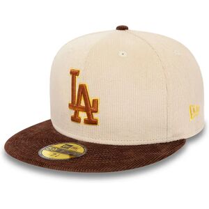 newera LA Dodgers MLB Cord Stone 59FIFTY Fitted Cap - Cream - Size: 7 5/8 - male