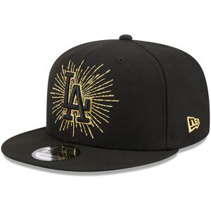 newera LA Dodgers Metallic Logo Black 9FIFTY Snapback Cap - Black - Size: Osfm - male