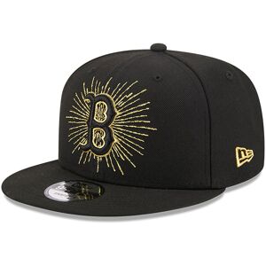 newera Boston Red Sox Metallic Logo Black 9FIFTY Snapback Cap - Black - Size: Osfm - male