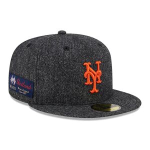 newera New York Mets Moon Black 59FIFTY Fitted Cap - Black - Size: 7 1/2 - male