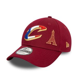 newera Cleveland Cavaliers NBA Paris 2024 Dark Red 9FORTY Adjustable Cap - Red - Size: Osfm - male