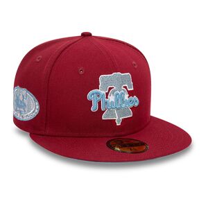 newera Philadelphia Phillies MLB Home Plate Dark Red 59FIFTY Fitted Cap - Red - Size: 7 1/8 - male