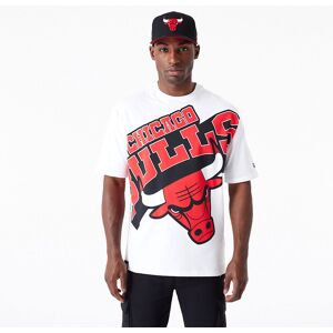 newera Chicago Bulls NBA Large Wordmark White Oversized T-Shirt - White - Size: XL - male