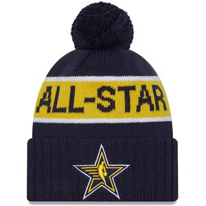 newera NBA All Star Game Dark Blue Bobble Knit Beanie Hat - Blue - Size: Osfm - male