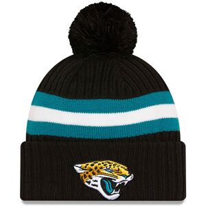 newera Jacksonville Jaguars NFL Sideline 2023 Black Bobble Sport Knit Beanie Hat - Black - Size: Osfm - male