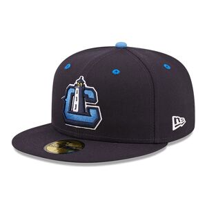 newera Lake County Captains MiLB On Field Navy 59FIFTY Fitted Cap - Blue - Size: 7 - male