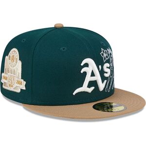 newera Oakland Athletics Western Khaki Dark Green 59FIFTY Fitted Cap - Green - Size: 8 - male