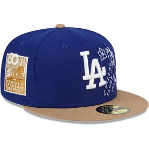 newera LA Dodgers Western Khaki Dark Blue 59FIFTY Fitted Cap - Blue - Size: 8 - male