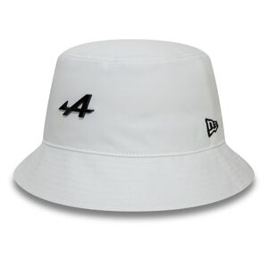 newera Alpine Racing Metal Badge White Bucket Hat - White - Size: S - male