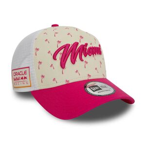 newera Red Bull Racing Miami Race Special Off White 9FORTY E-Frame Trucker Adjustable Cap - White - Size: Osfm - male