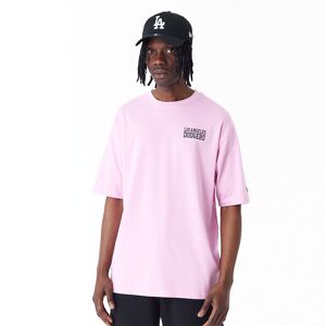 newera LA Dodgers MLB Wordmark Pink Oversized T-Shirt - Pink - Size: M - male