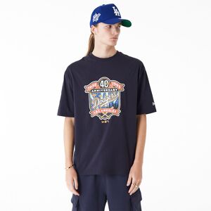 newera LA Dodgers MLB Anniversary Navy Oversized T-Shirt - Blue - Size: XS - male