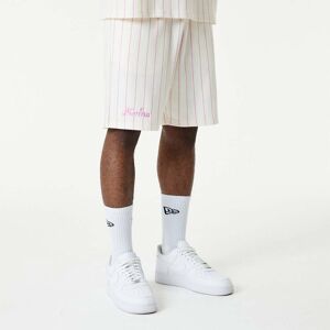 newera New Era Pinstripe White Shorts - White - Size: S - male