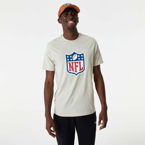 newera NFL Shield Logo Graphic Cream T-Shirt - Cream - Size: S - male