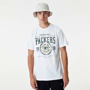 newera NFL Team Graphic Green Bay Packers White T-Shirt - White - Size: S - male