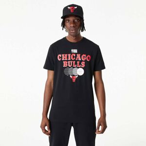 newera Chicago Bulls NBA Team Graphic Black T-Shirt - Black - Size: S - male