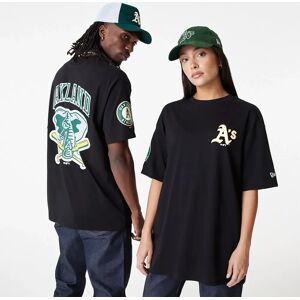 newera Oakland Athletics MLB Large Logo Oversized Black T-Shirt - Black - Size: S - male